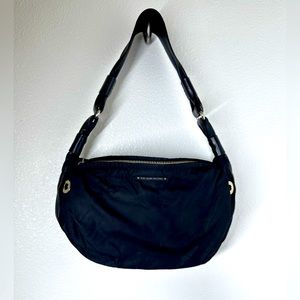 KATE SPADE black nylon croissant shoulder bag